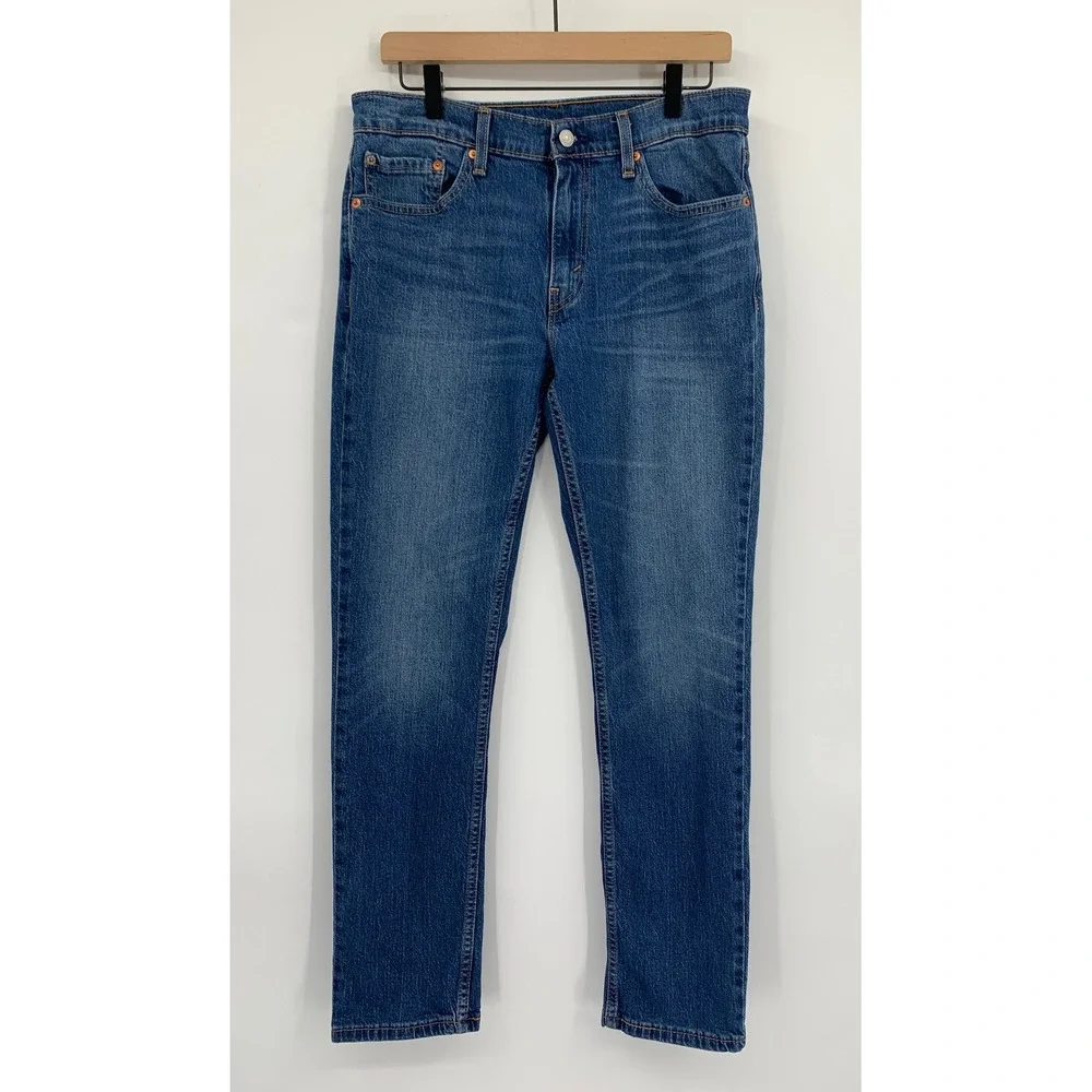 Levis 511 Jeans Mens 32x32 Slim Fit Fade Medium Wash Denim Pants